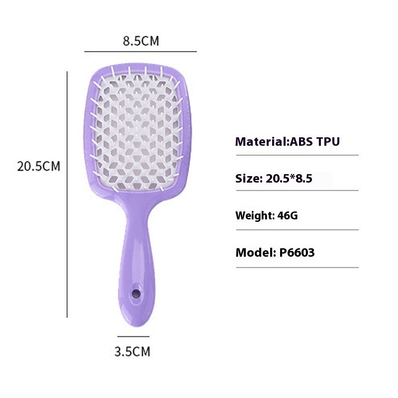 Wet And Dry Honeycomb Hollow Hair Curling Comb